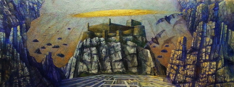 La fortezza Bastiani - acrilico su multistrato - cm 130x190